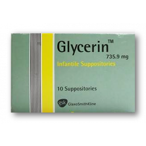 GLYCERIN INFANTILE 735.9 MG ( GLYCERIN ) GSK GLAXO 10 SUPPOSITORIES